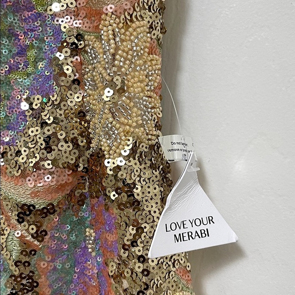 NWT NADINE MERABI Paloma Floral Dress - Picture 9 of 12